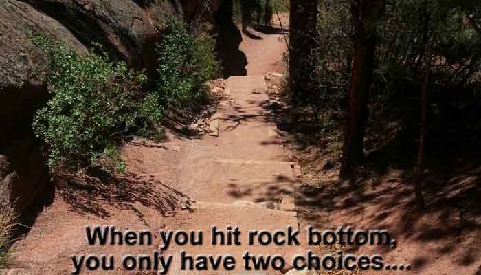 When You Hit Rock Bottom You Have Two Choices - Counting 