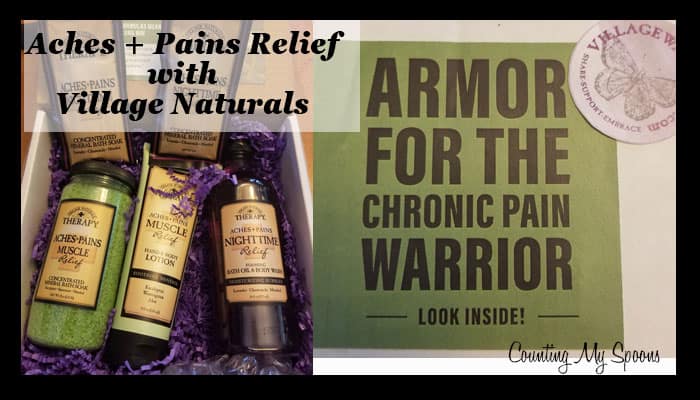 Muscle aches and pains relief with Village Naturals