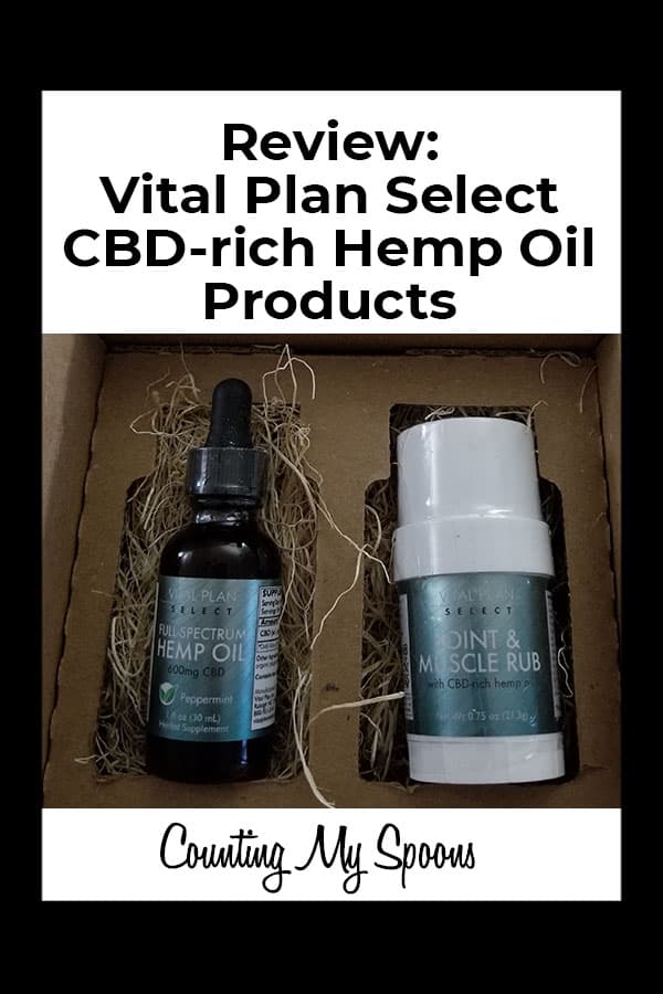 Review: Vital Plan Select CBD oil products - Counting My Spoons