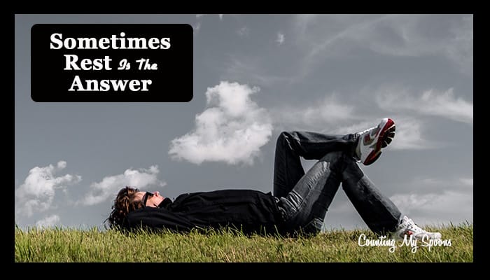 sometimes rest is the answer